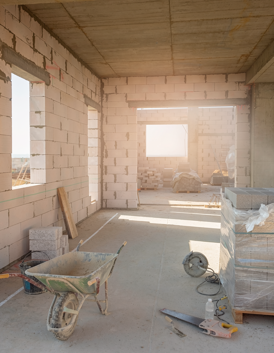 Travaux de maçonnerie par Habitoria - Services de rénovation intérieure et gros oeuvre